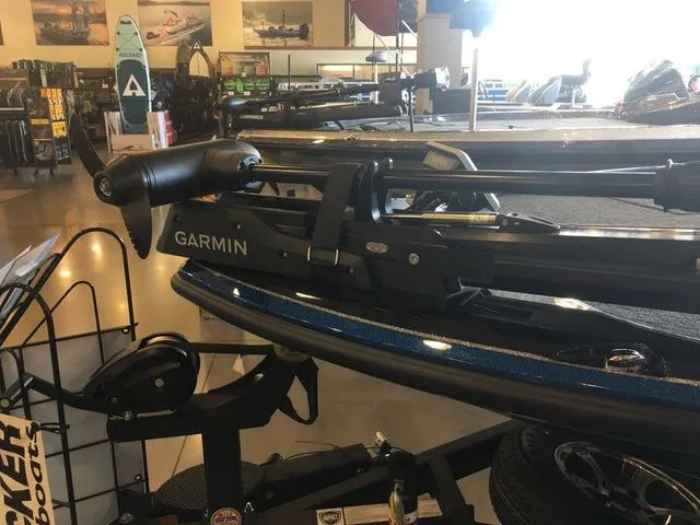 Slide: The Image of Garmin equipment on Nitro Z18 boat in showroom, 2026 model. - 6