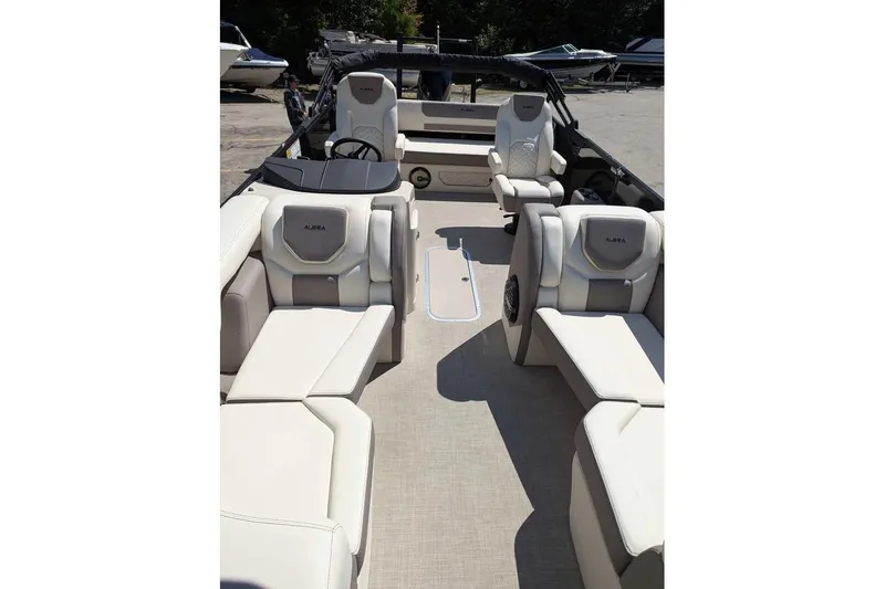 Slide: The Image of 2026 Alera M23L boat interior with luxurious seating and modern design. - 5