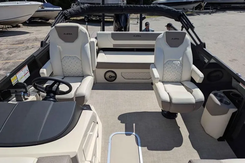 Slide: The Image of 2026 Alera M23L boat interior with luxurious seating and modern design. - 6