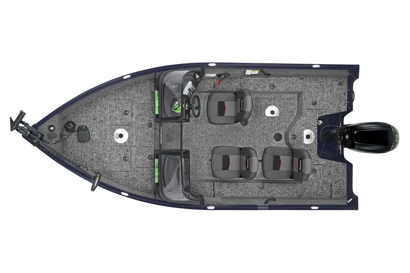 Slide: The Image of 2026 Tracker Pro Guide V-16 WT boat with powerful outboard motor. - 5