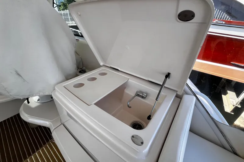 Slide: The Image of 2009 Tiara Yachts 3900 Open sink area with cover and faucet. - 37