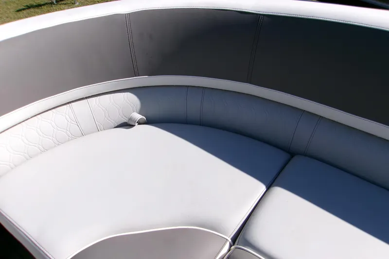 Slide: The Image of 2025 Avalon 2585 Quad Lounger, luxurious seating detail in sunlight. - 19