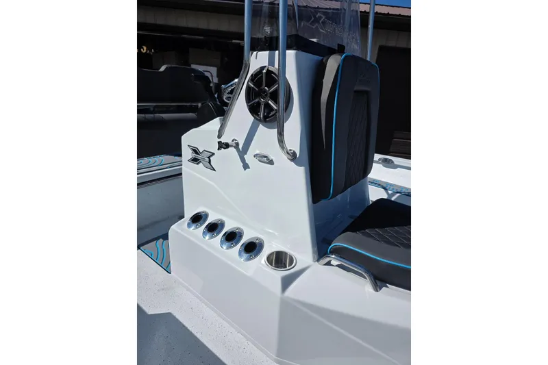 Slide: The Image of 2026 Xpress H22B Bay boat console with sleek design and modern features. - 23