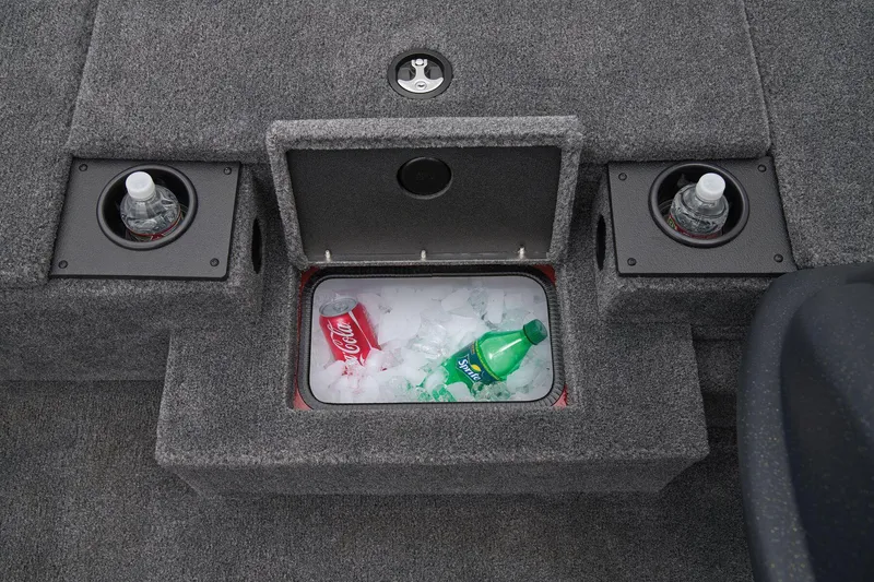 Slide: The Image of Manufacturer Provided Image: 2026 Tracker Pro Team 175 boat storage compartment with gear and equipment. - 26