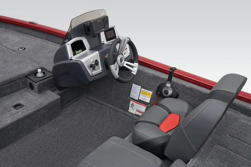 Slide: The Image of Manufacturer Provided Image: Storage compartment in 2026 Tracker Pro Team 175 boat with organized gear and equipment. - 27