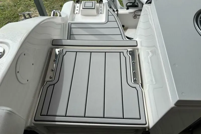 Slide: The Image of 2021 Sea Fox 288 Commander boat deck with sleek, modern design and durable materials. - 37