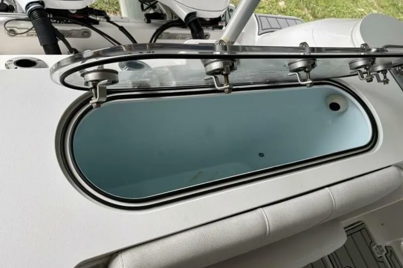 Slide: The Image of 2021 Sea Fox 288 Commander livewell with open lid, showcasing interior design. - 39