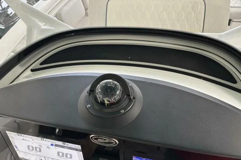 Slide: The Image of Dashboard of 2021 Sea Fox 288 Commander boat with compass and digital displays. - 55