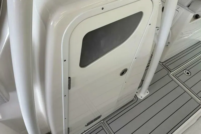 Slide: The Image of 2021 Sea Fox 288 Commander boat interior door and deck detail. - 63