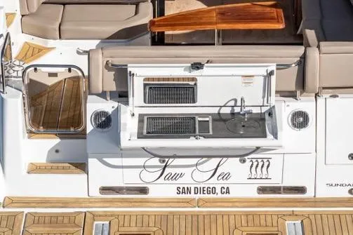 Slide: The Image of 2017 Sea Ray 460 Sundancer yacht with outdoor kitchen, San Diego, CA. - 5