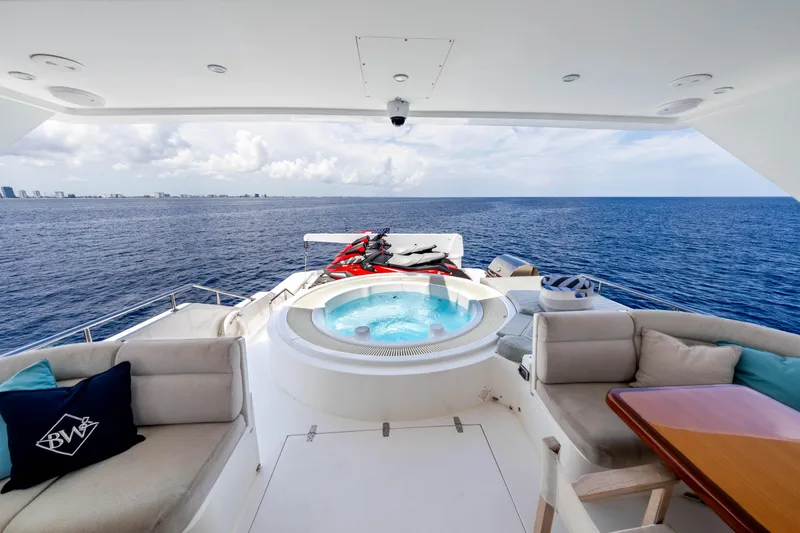 Slide: The Image of Luxurious 2009 Hargrave Raised Pilothouse yacht with jacuzzi and ocean view. - 26