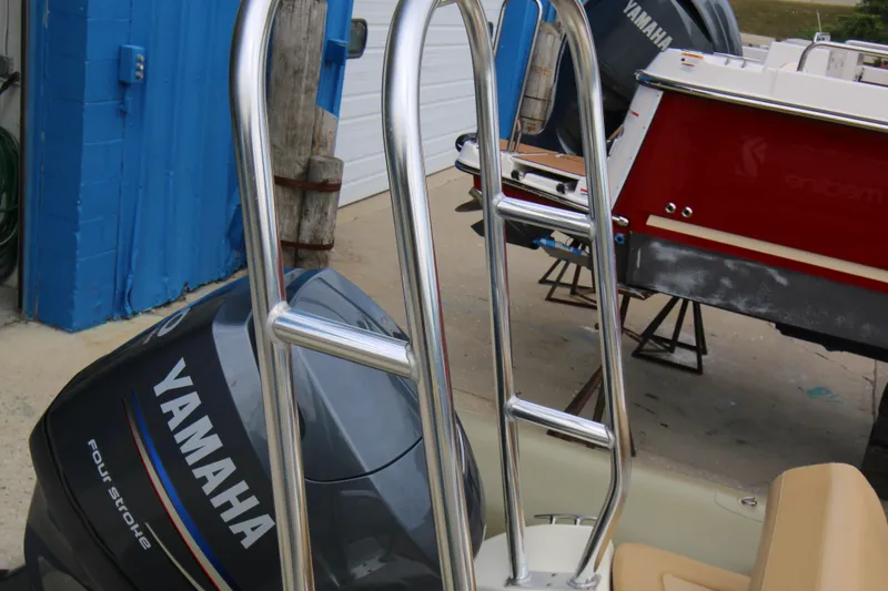 Slide: The Image of Zodiac Medline 550 NEO 2011 boat interior with tan seating and olive accents. - 34