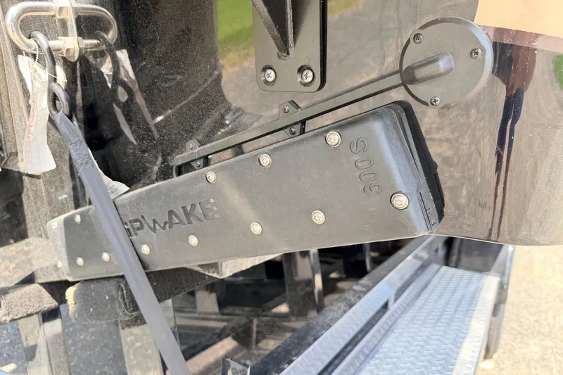 Slide: The Image of Close-up of Navan S30 2026 boat component with "GP Wake" branding. - 23