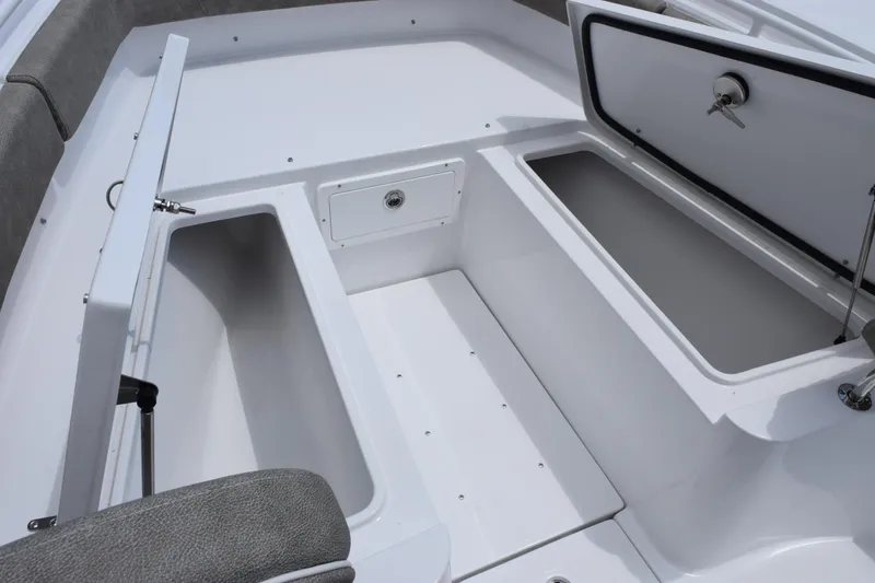 Slide: The Image of 2026 Sea Hunt Gamefish 27 Forward Seating boat storage compartments. - 18