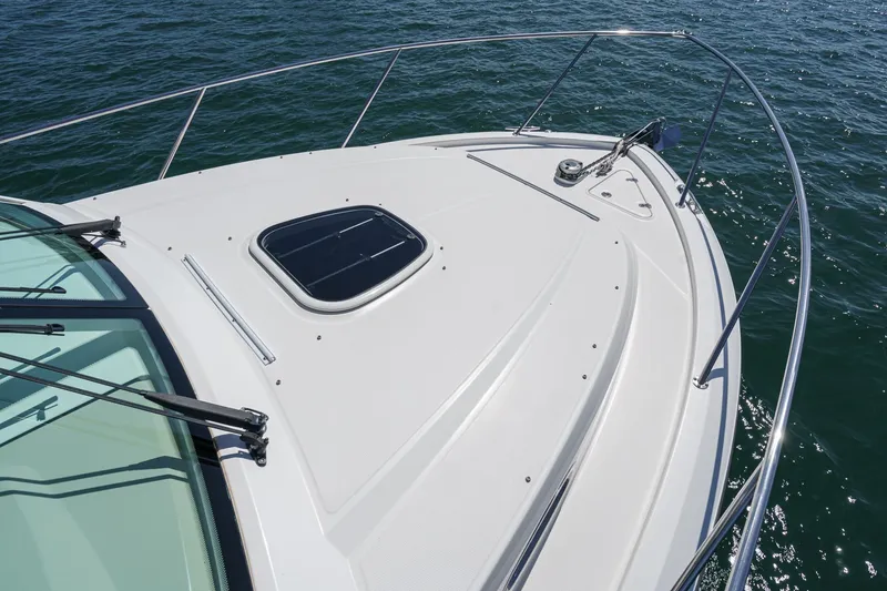Slide: The Image of 2018 Boston Whaler 315 Conquest boat deck with ocean view. - 7