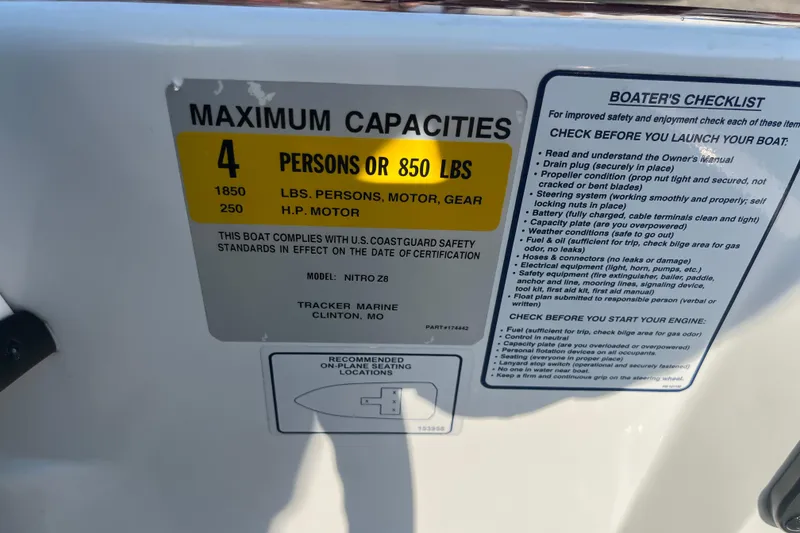 Slide: The Image of 2015 Nitro Z-8 boat interior with Lowrance electronics and dual consoles. - 34