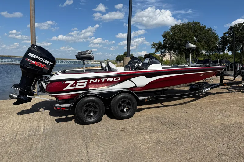 Slide: The Image of Empty storage compartment in a 2015 Nitro Z-8 boat. - 49