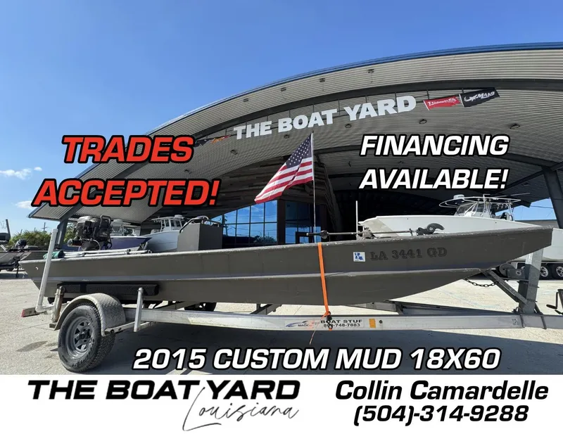 The Image of Custom Fab 18X60 40hp Mud Buddy 2015 - 1