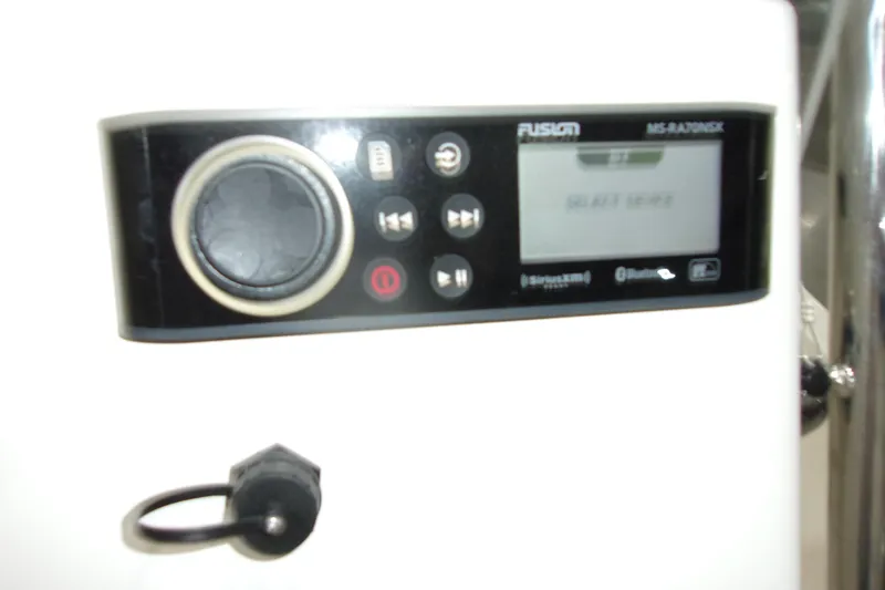 Slide: The Image of Fusion MS-RA70NSX stereo system on 2022 Key West 1720 Sportsman boat. - 20