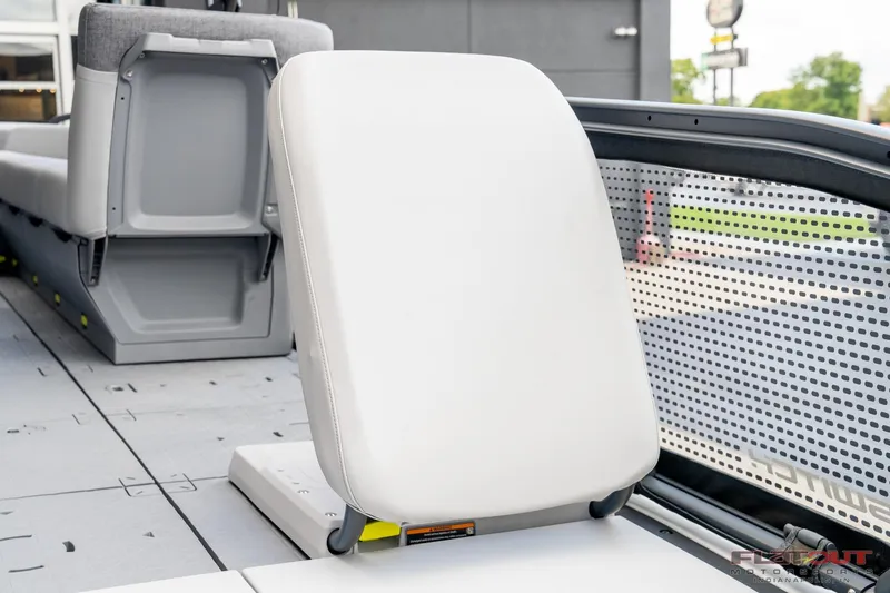 Slide: The Image of 2024 Sea-Doo Switch SPORT 21 interior seating detail, showcasing modern design and comfort. - 13