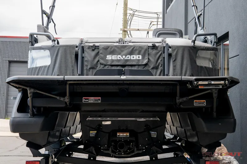 Slide: The Image of 2024 Sea-Doo Switch SPORT 21 230HP rear view, showcasing design and features. - 4