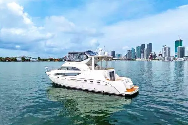 Slide: The Image of Luxurious interior of 2007 Meridian 459 Motoryacht with elegant seating and modern amenities. - 19