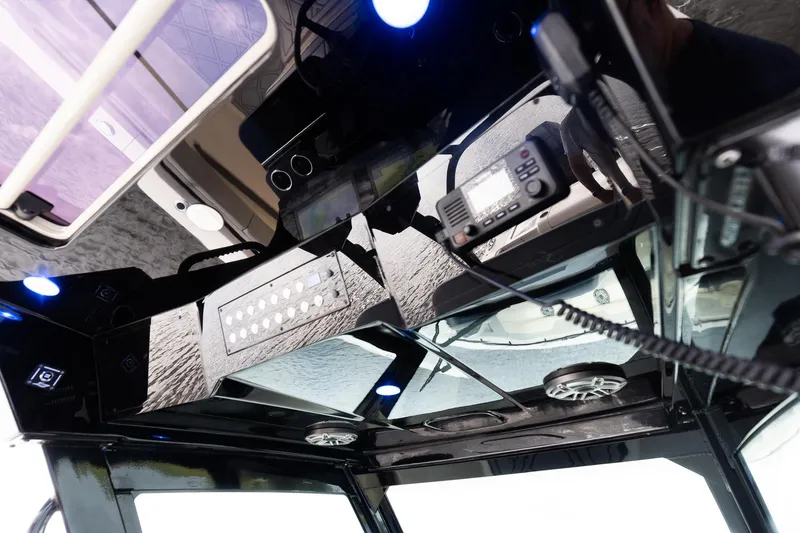 Slide: The Image of 2024 Scout 377 LXF Overhead Panel with switches and hatch in hardtop - 31