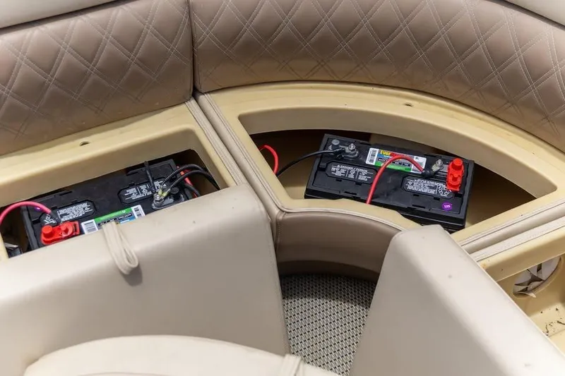 Slide: The Image of Battery compartments in 2022 Massimo Marine P-23 MAX Limited boat. - 10