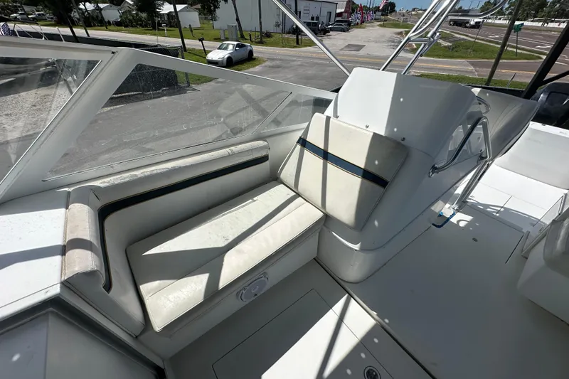 Slide: The Image of Electrical panel and fire extinguisher in 2001 Contender 35 Side Console boat. - 90