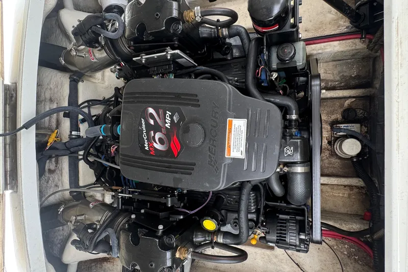 Slide: The Image of Engine of a 2007 Formula 240 Bowrider boat, featuring a MerCruiser 6.2 MPI. - 16