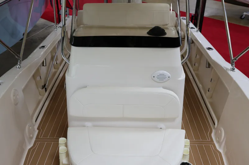 Slide: The Image of 2026 Grady-White Fisherman 180 boat interior with seating and console. - 4