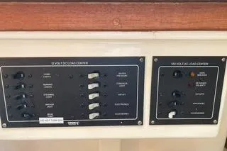Slide: The Image of Electrical control panels on a 1985 Tartan 28 Piper boat. - 3