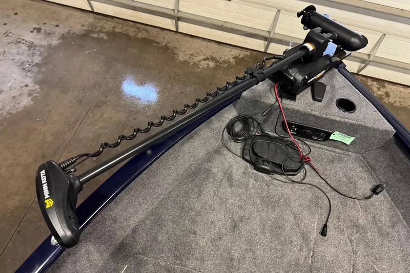 Slide: The Image of 2025 Tracker Pro Guide V-175 Combo boat with Minn Kota trolling motor. - 15