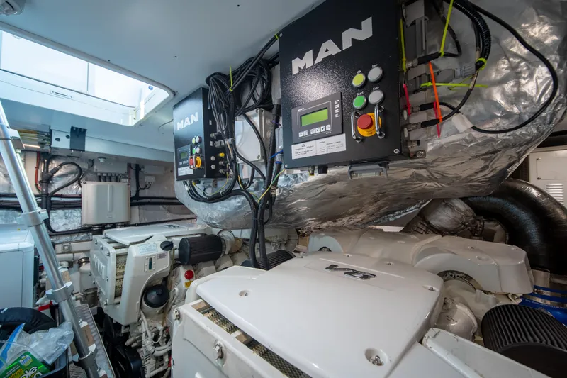 Slide: The Image of Engine room of 2019 Filippetti S55 yacht with MAN control systems and machinery. - 32