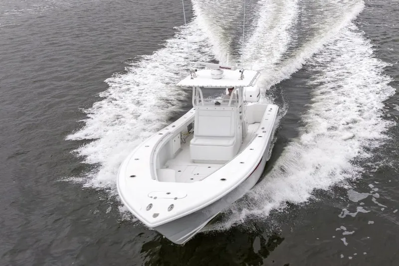 The Image of 2017 Yellowfin 32 Offshore boat cruising on open water. - 0