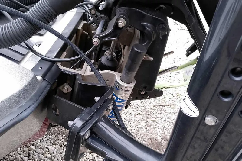 Slide: The Image of Close-up of 2015 Ranger Z521C Ranger Cup Equipped suspension components. - 15