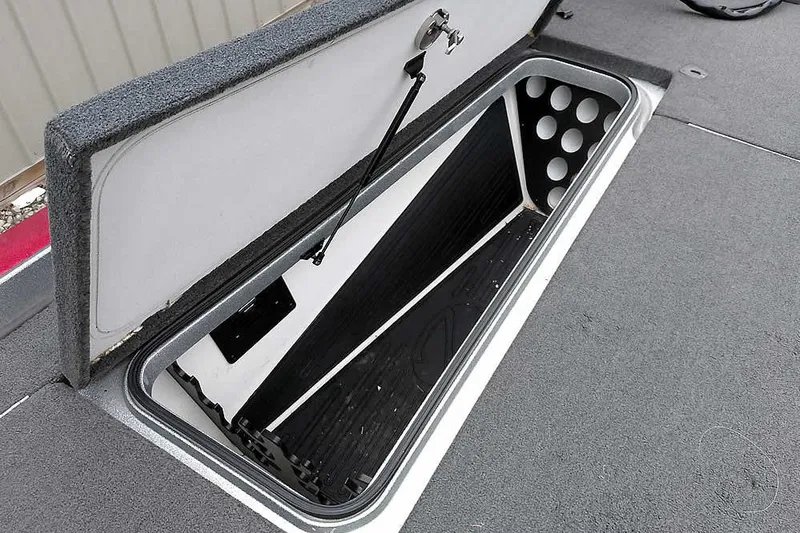 Slide: The Image of Open storage compartment in 2015 Ranger Z521C Ranger Cup Equipped boat. - 23