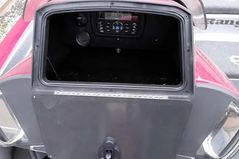 Slide: The Image of 2015 Ranger Z521C Ranger Cup Equipped boat storage compartment with audio system. - 29