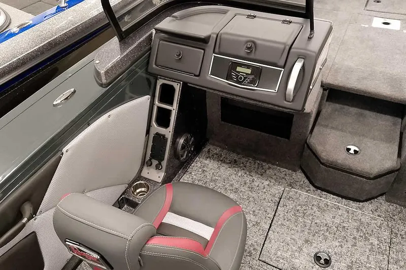 Slide: The Image of Interior of 2026 Ranger VX1988 WT boat with seating and control panel. - 21