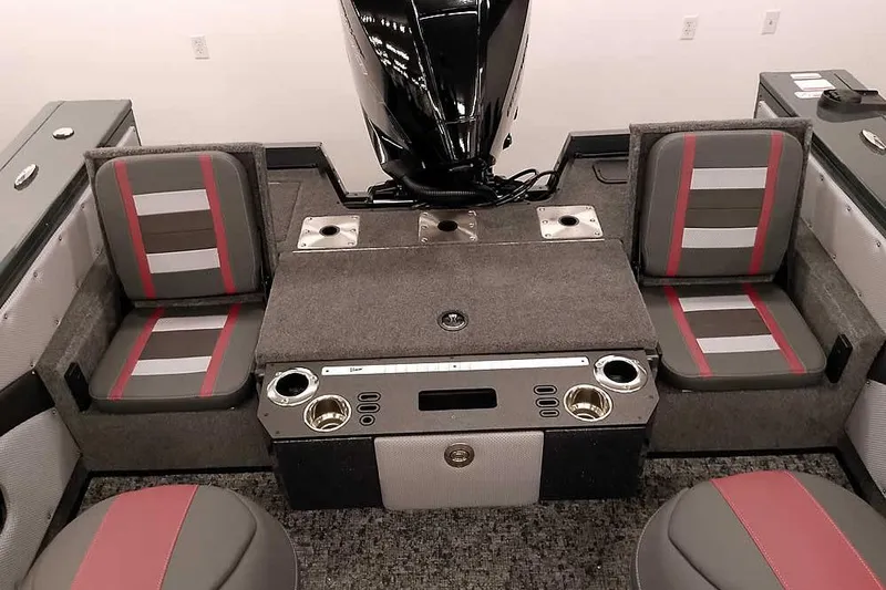 Slide: The Image of Interior of 2026 Ranger VX1988 WT boat with stylish seating and modern design. - 33