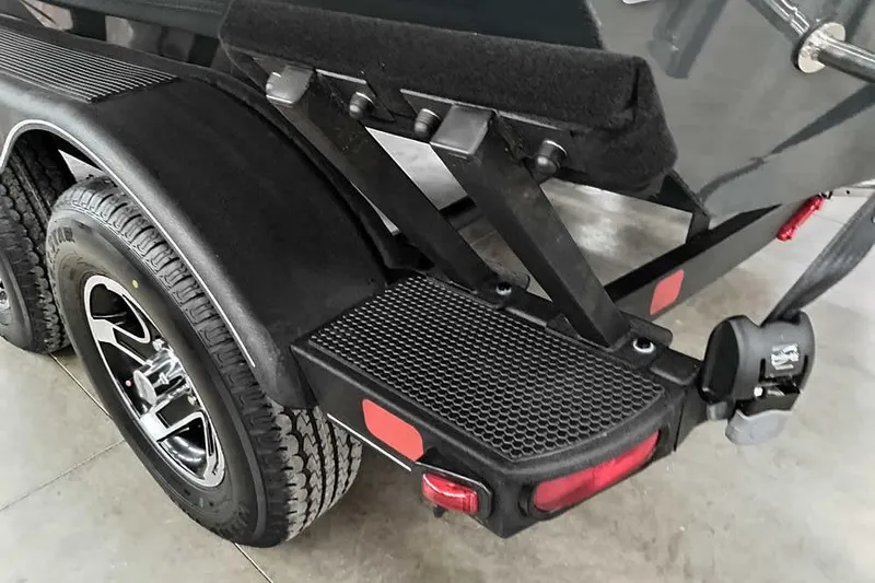 Slide: The Image of 2026 Ranger RT198P Fishing Package trailer with durable tires and sturdy step platform. - 10