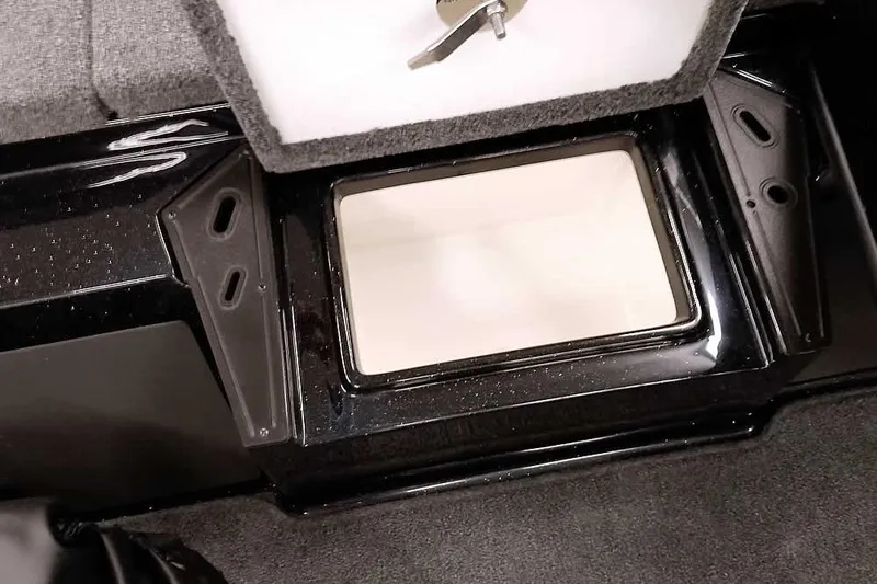 Slide: The Image of Open storage compartment in 2025 Ranger Z185 Z Pack Equipped boat. - 13