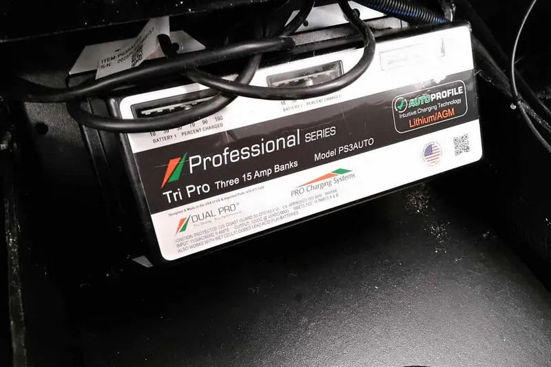 Slide: The Image of Professional Series Tri Pro battery charger, three 15 Amp banks, model PS3AUTO, in Ranger Z185 Z Pack. - 30