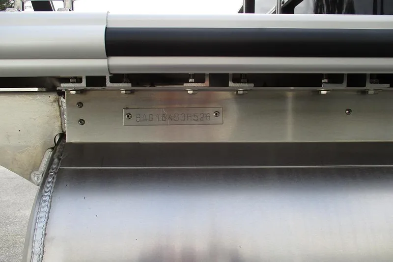 Slide: The Image of 2026 Bentley Pontoons Legacy 240 Navigator hull identification number plate. - 34