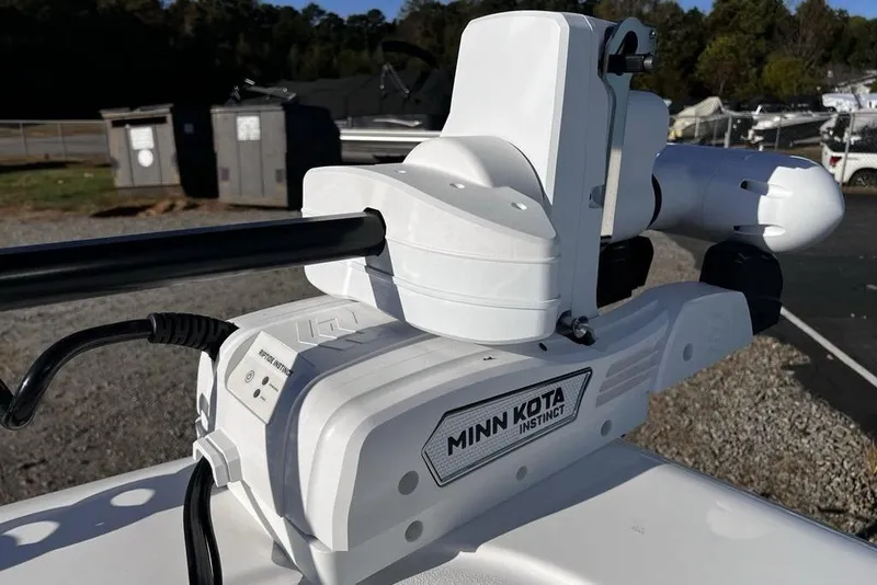 Slide: The Image of Minn Kota Instinct motor on 2026 Tidewater 2300 Carolina Bay boat. - 17