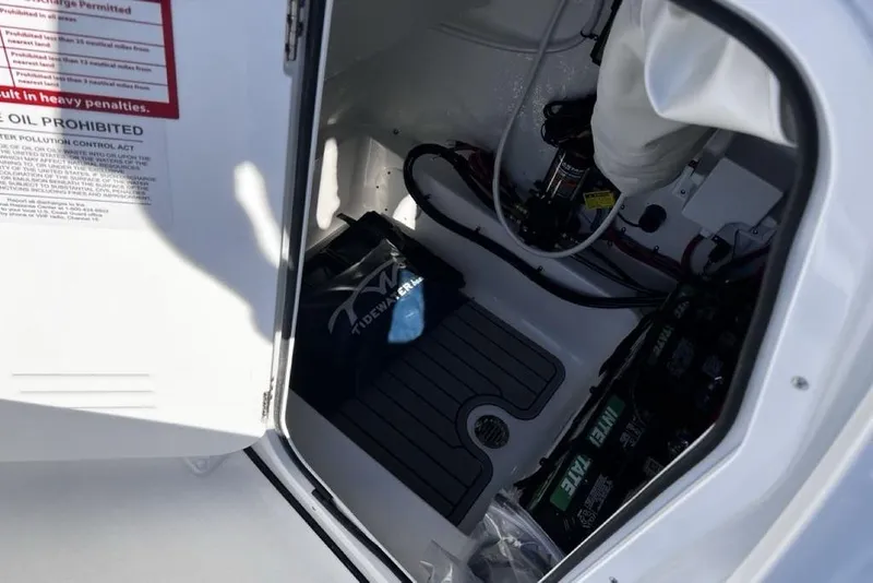 Slide: The Image of Interior view of 2026 Tidewater 2300 Carolina Bay boat compartment. - 28