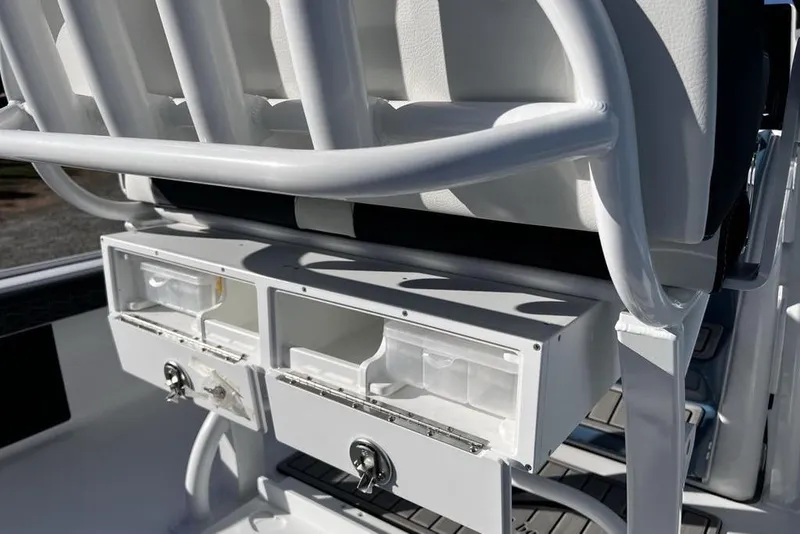 Slide: The Image of Storage compartments on a 2026 Tidewater 2300 Carolina Bay boat. - 38
