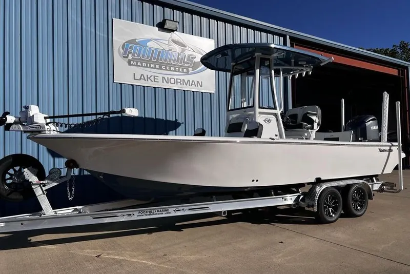 Slide: The Image of 2026 Tidewater 2300 Carolina Bay boat on trailer at Foothills Marine Center. - 4