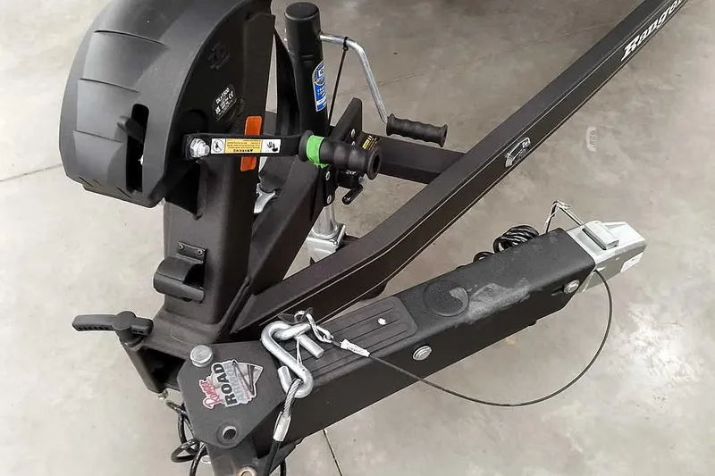 Slide: The Image of 2025 Ranger Z518 Ranger Cup Equipped trailer hitch and winch detail. - 6