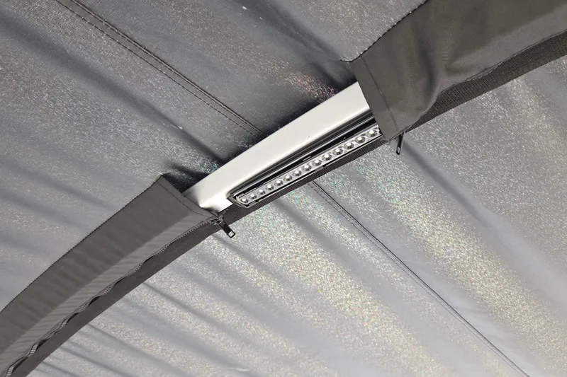 Slide: The Image of LED light fixture on 2023 Sun Tracker Party Barge 22 RF DLX canopy. - 66